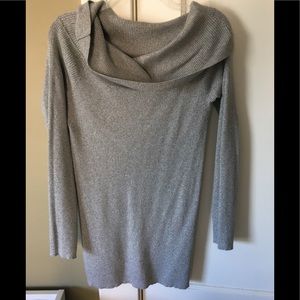 The Limited Gray Cowl Neck Sweater